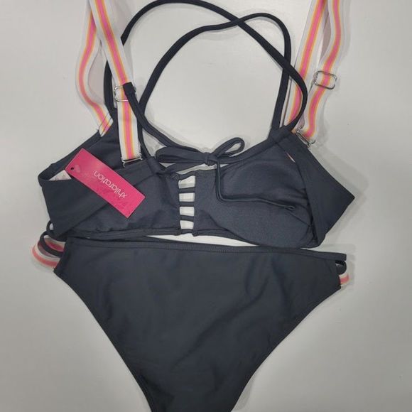 Xhilaration Sport Elastic Bralette Bikini Set - Picture 7 of 9